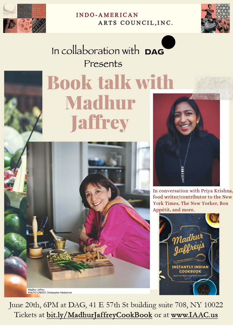 Book talk with Madhur Jaffrey at DAG, NYC Book talk with Madhur Jaffrey at DAG, NYC